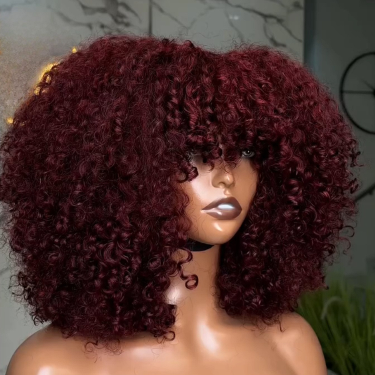✨ Glueless Afro Curly Wig – Soft Bouncy Curls & Instant Full Volume