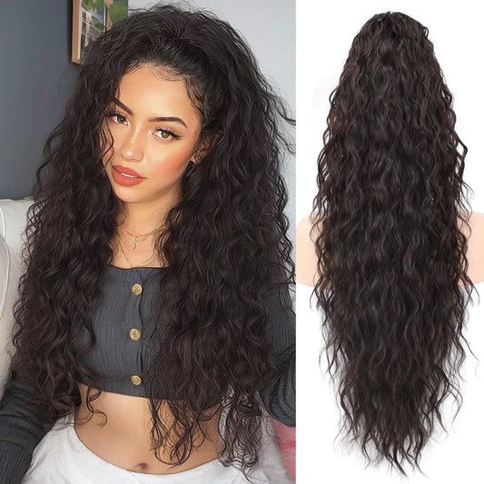 Clip-In Curly Ponytail – Instant Full, Fluffy Volume