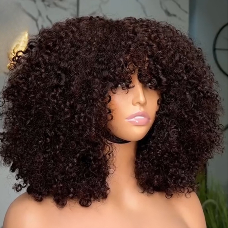 ✨ Glueless Afro Curly Wig – Soft Bouncy Curls & Instant Full Volume