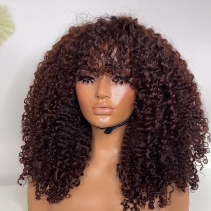✨ Glueless Afro Curly Wig – Soft Bouncy Curls & Instant Full Volume