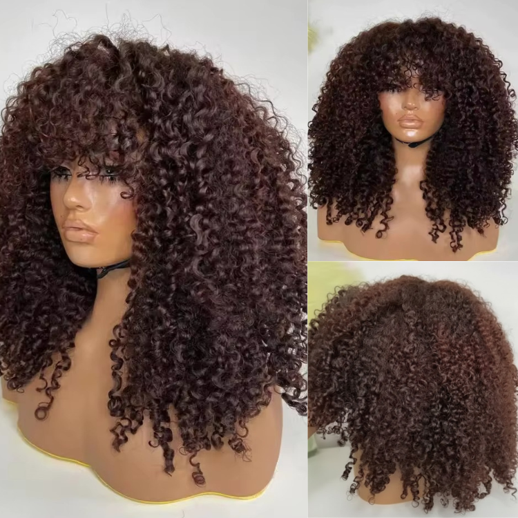 ✨ Glueless Afro Curly Wig – Soft Bouncy Curls & Instant Full Volume